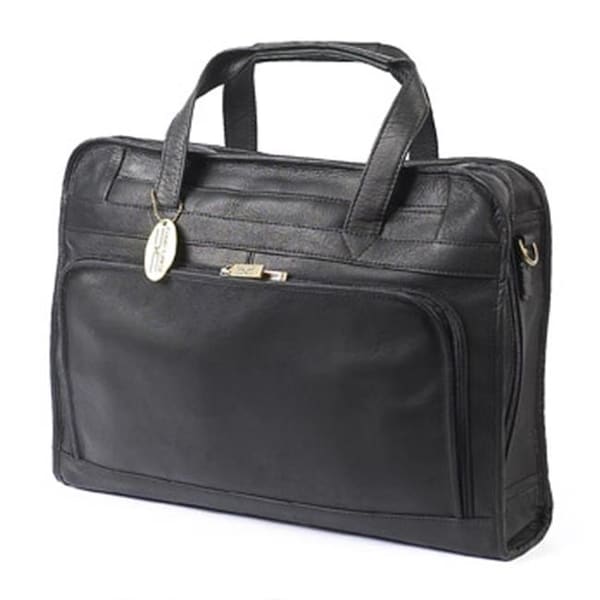 Claire Chase Claire Chase 168E-black Professional Computer Briefcase - Black 844739030590 - main